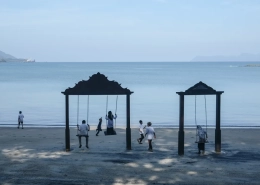 Arafat brings his students to the beach at least twice a week. It’s a short walk from their classroom and accessing the beach is free [Jessica Washington/Al Jazeera]