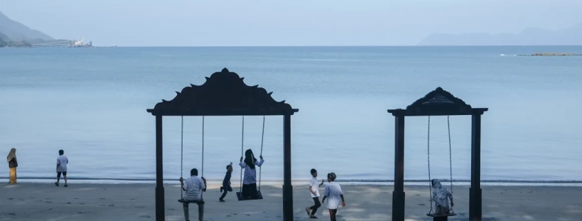 Arafat brings his students to the beach at least twice a week. It’s a short walk from their classroom and accessing the beach is free [Jessica Washington/Al Jazeera]