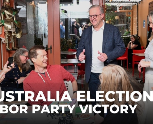 Australia’s Albanese celebrates historic re-election with majority win