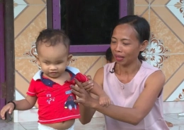 Baby Narendra was born without eyes [Fakhrur Rozi/ Al Jazeera]