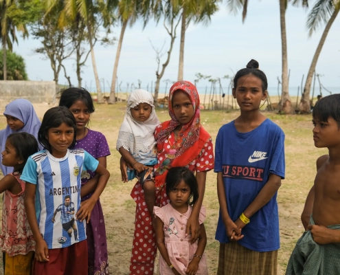 The UN High Commissioner for Refugees says more than 70 percent of the Rohingya who have arrived in Indonesia in recent months are women and children. [Jessica Washington/Al Jazeera]