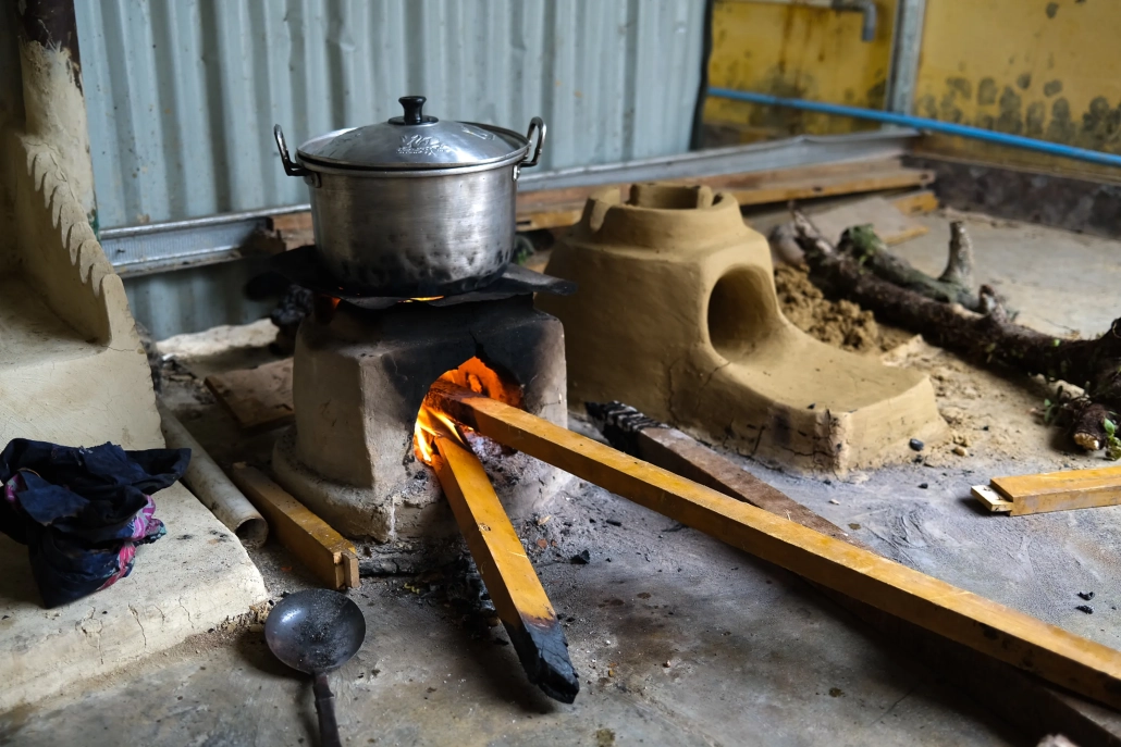 The Rohingya refugees have used dirt and water to build stoves by hand. Each stove takes two days to make, including drying time. [Jessica Washington/Al Jazeera]