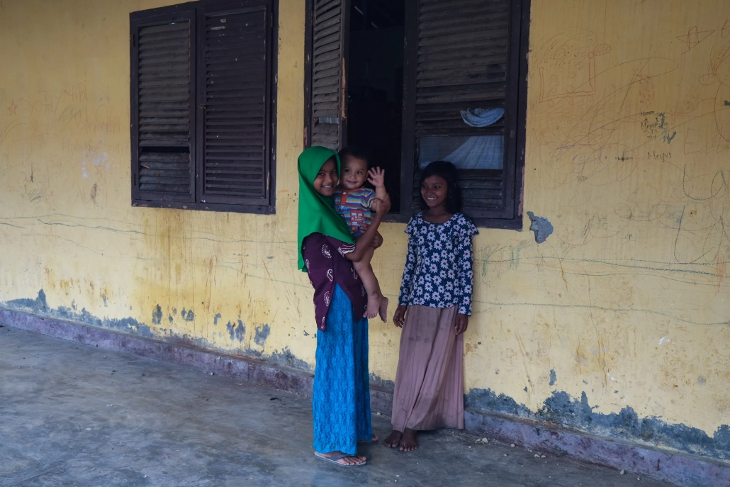 Some of the Rohingya children can already speak basic Indonesian. [Jessica Washington/Al Jazeera]