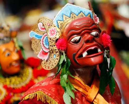 Art and culture are closely linked in the Indonesian island of Bali, but the absence of the tourists who buy their work has hurt artists [File: Made Nagi/EPA]